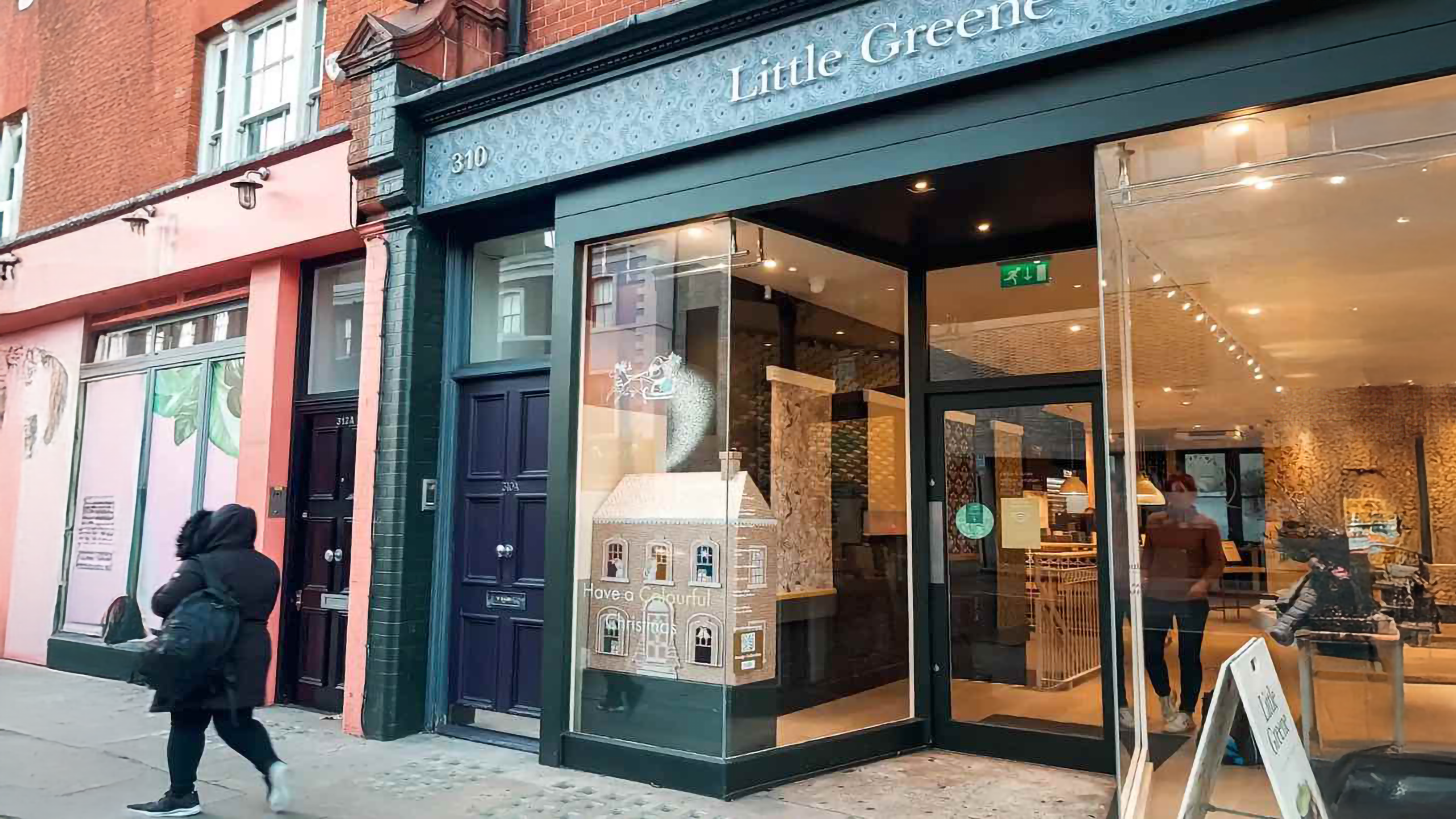 Little Greene Christmas Window Display