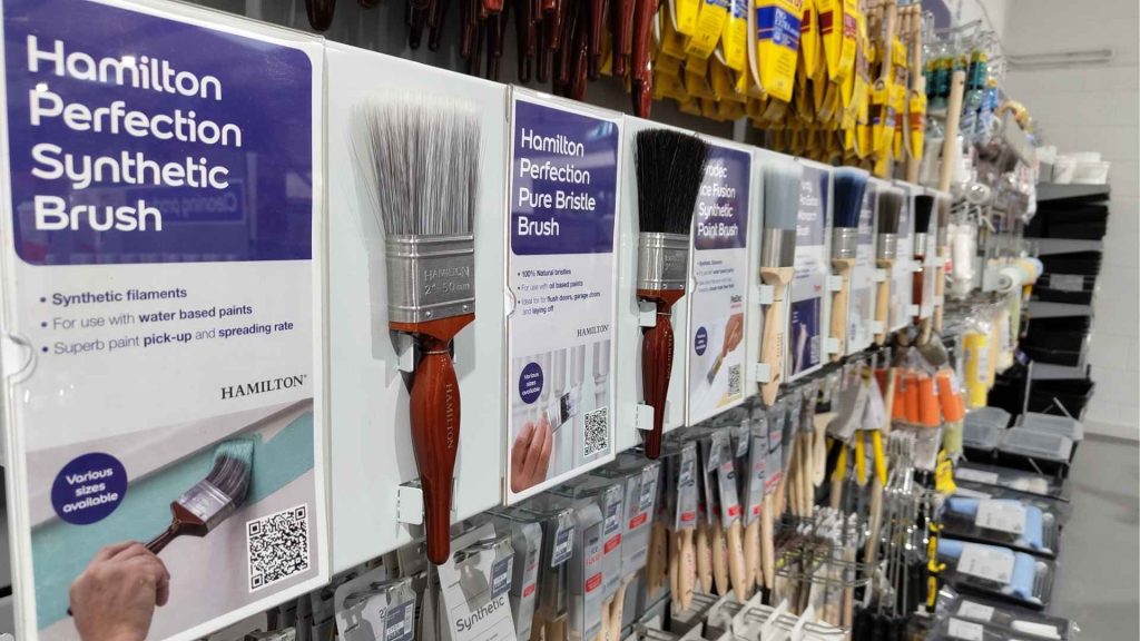 paint brush display signage